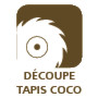 Découpe tapis coco