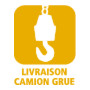 Livraison en camion-grue